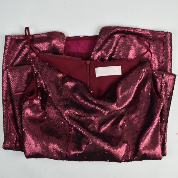 NEW KEEPSAKE No Signs Sequins Berry Dress - Picture 2 of 9